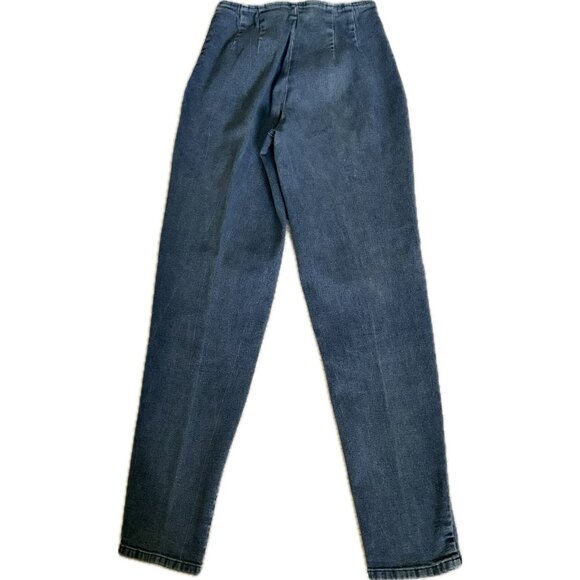 Vtg Victoria Secret Moda Intl Jeans Women Sz 2 Stretch Blue Denim Pleated Waist - Picture 9 of 11